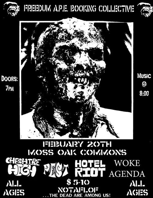 Chesire High, Pest, Hotel Riot, Woke Agenda 