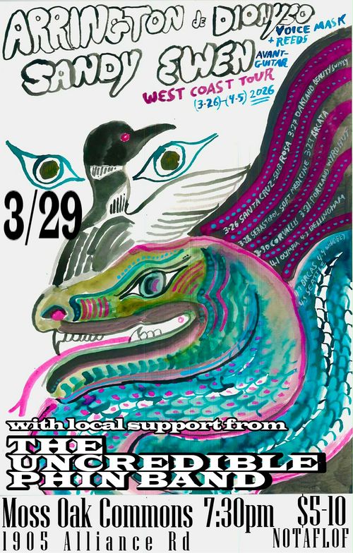 Arrington de Dionysio and Sandy Ewen, with the Uncredible Phin Band